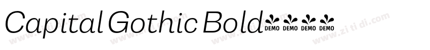 Capital Gothic Bold字体转换